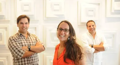 Sergio Delgado (da Vinci labs), María Elia Bentancur (Cowork Montevideo), y Óliver Socas (da Vinci labs)