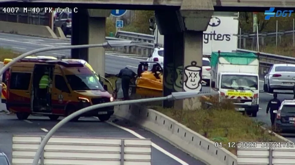 Cae un helicóptero en Madrid.