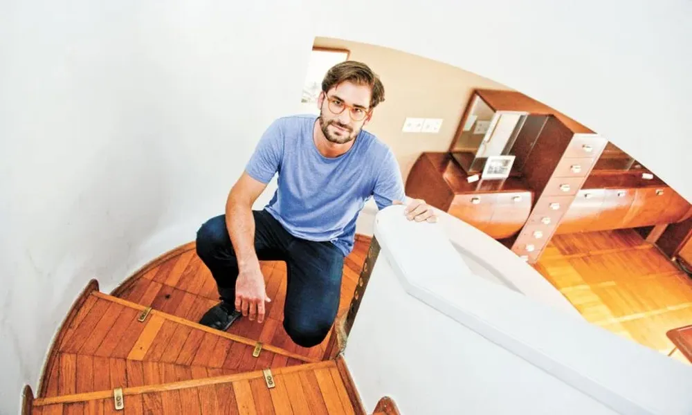 Matteo Fogale en la Casa Museo Vilamajó