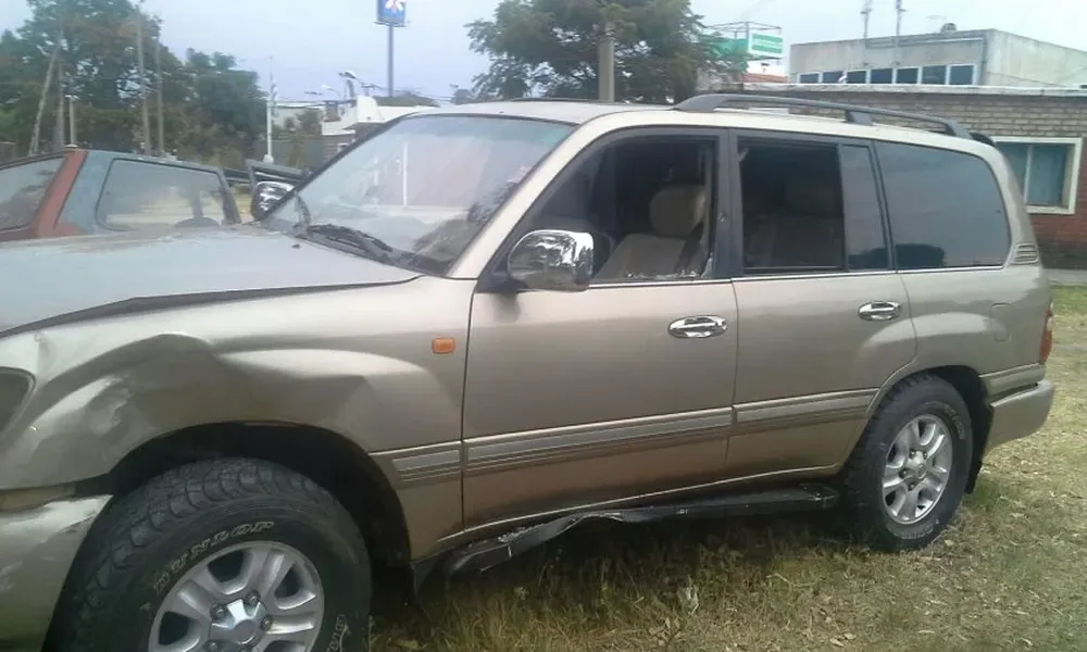 Esta es la camioneta en la que viajaban los paraguayos.