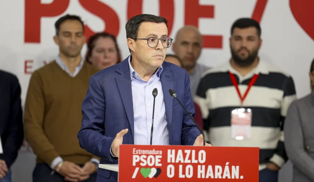 El candidato socialista a la presidencia de la Junta de Extremadura Miguel Ángel Gallardo. EFE.&nbsp;