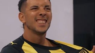 Leonardo Fernández participó de la sesión de fotos de Peñarol