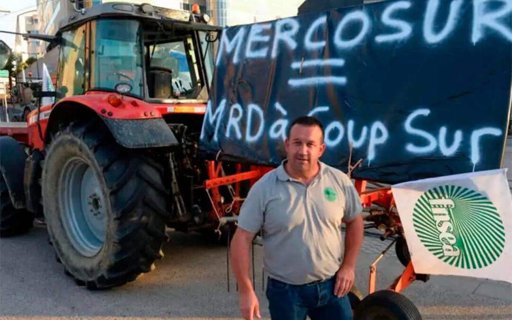 Agricultores franceses protestan contra el acuerdo UE Mercosur