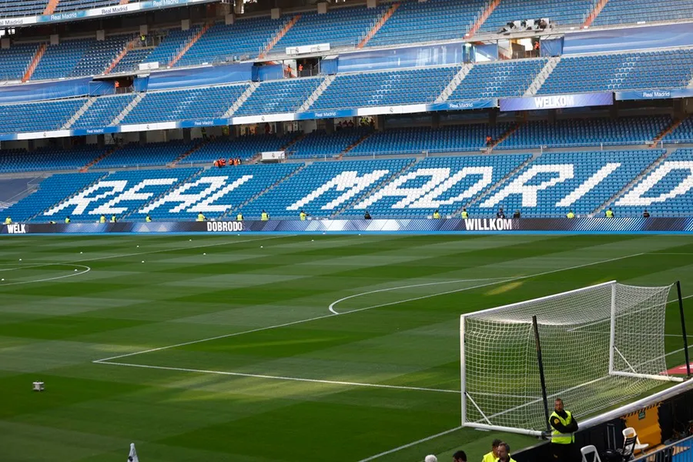 Interior del estadio Santiago Bernabéu. EFE