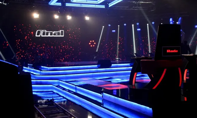 El estudio de La Voz Uruguay