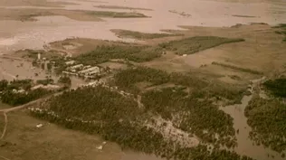 Las inundaciones de 1959 provocaron serios daños a la economía del país.