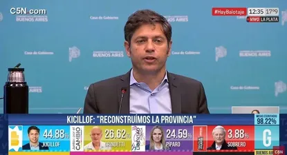 Axel Kicillof planteó las diferencias con La Libertad Avanza de cara al balotaje nacional.
