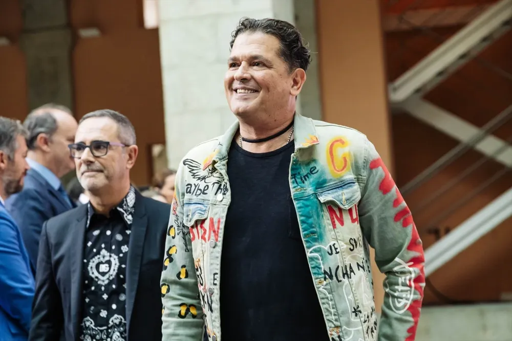 El cantante colombiano Carlos Vives durante la presentación de la programación de Hispanidad 2023.