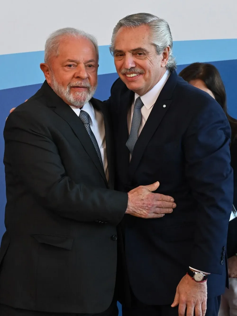 Alberto Fernández junto a Lula da Silva en la Cumbre del Mercosur