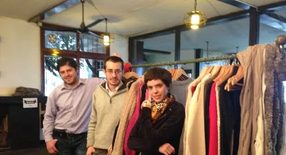 Agustiín Caetano, Andrés Moreira y Araí Moleri