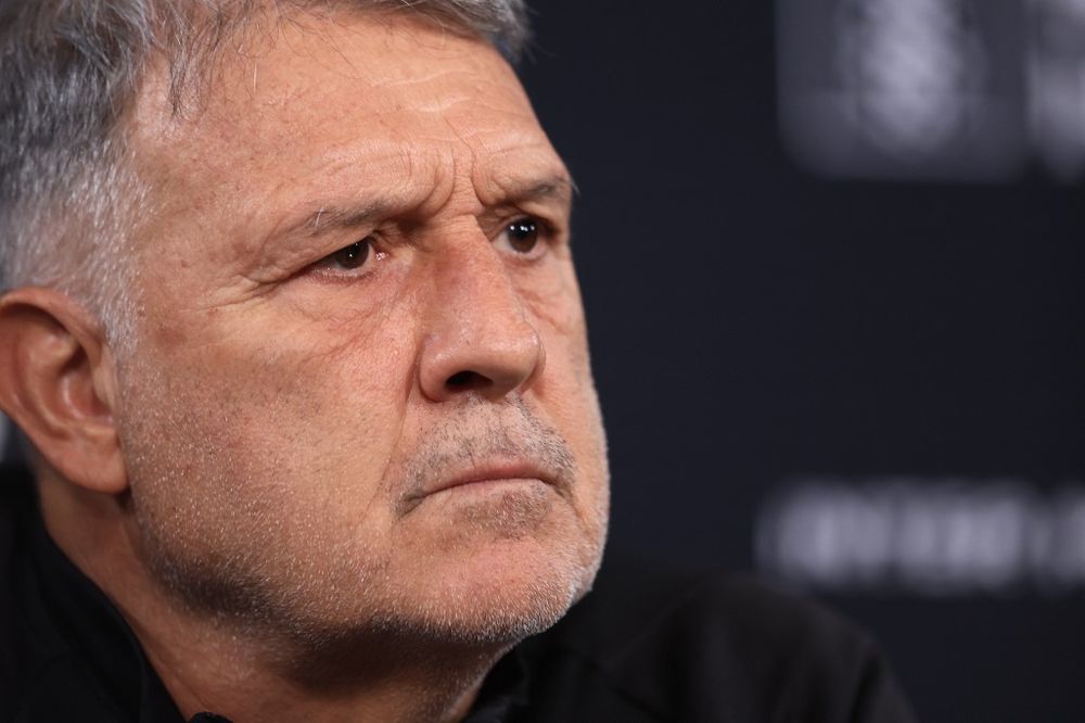 Gerardo Tata Martino en la conferencia por su salida de Inter Miami