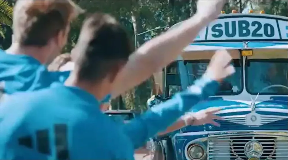 Presentación de la selección argentina