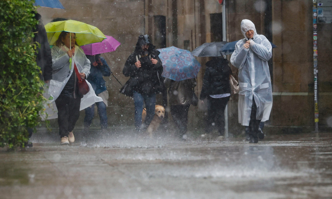 Después de la nieve, sigue la lluvia y Kristin se despide con una amenaza de desborde de los ríos