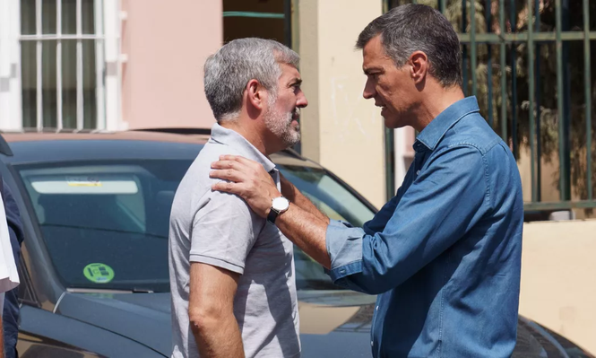 Pedro Sánchez y Fernando Clavijo