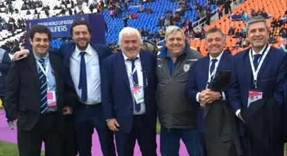 Matías Bentancor, Ignacio Alonso, Roberto Pastoriza, Pino Marciano, Wilmar Valdez y Alejandro Balbi