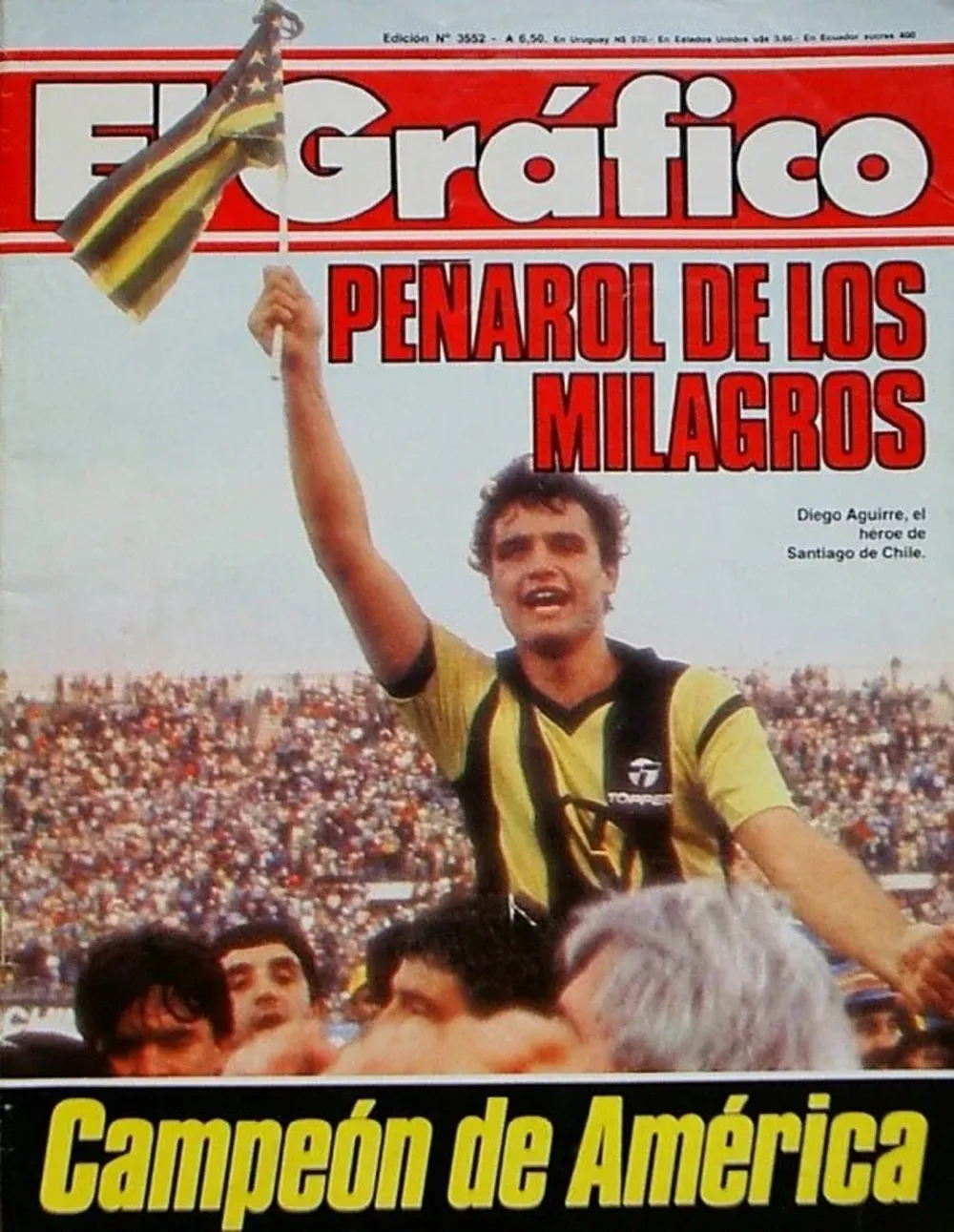 Peña, Alzamendi y Domínguez en la tapa de la Copa América 1987