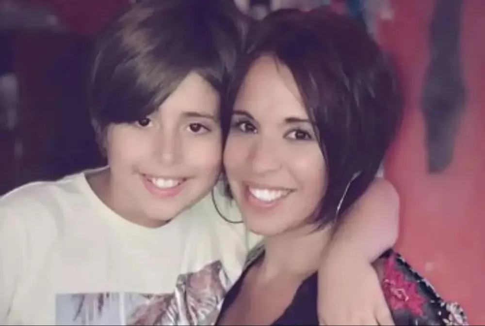 Jaziel con su mamá, Alejandra Romero