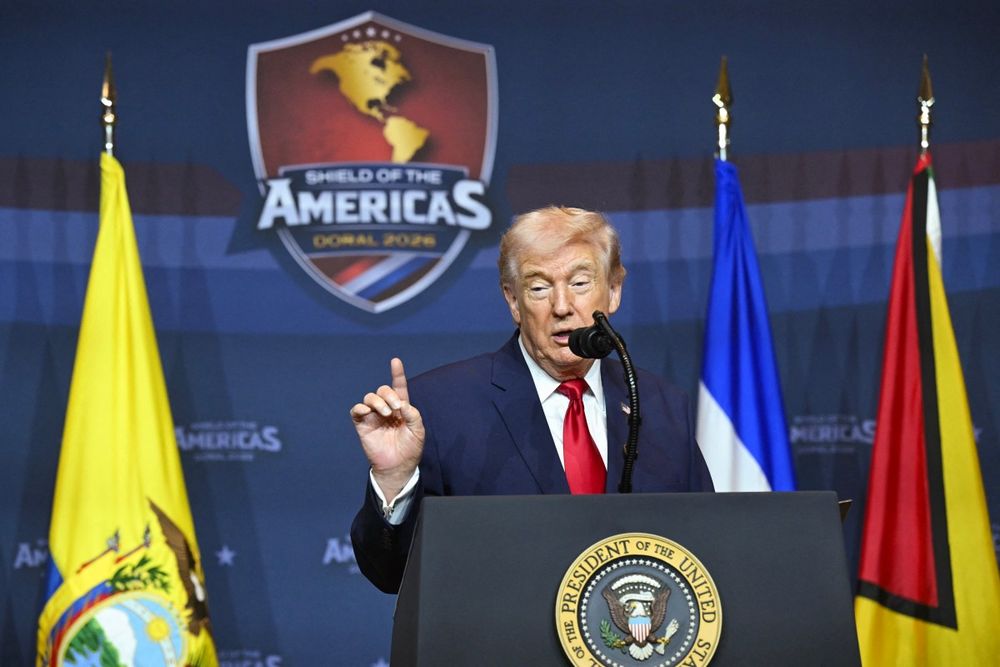 Escudo de las Américas - Trump - 7-3-26-  AFP
