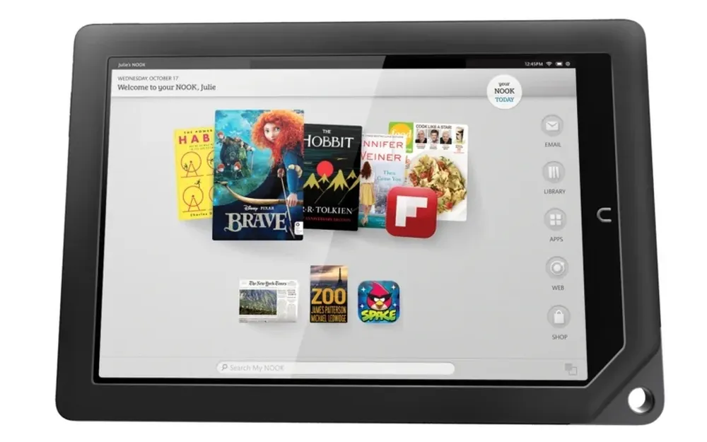 La tableta Nook HD+ de Barnes & Noble cuesta desde US$ 269 y tiene una pantalla de 9 pulgadas