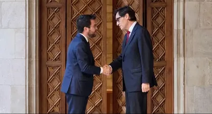 Pere Aragonès y Salvador Illa.