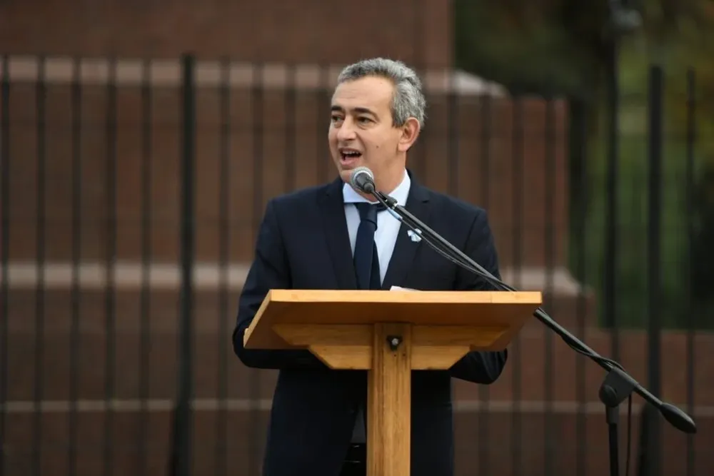 Pablo Javkin, intendente de Rosario, Argentina.