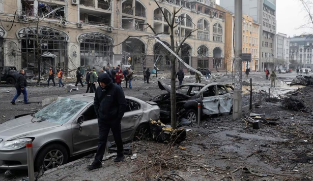Cancillería condena el ataque ruso que dañó la embajada argentina en Kiev. Foto: Pablo Chiandoni