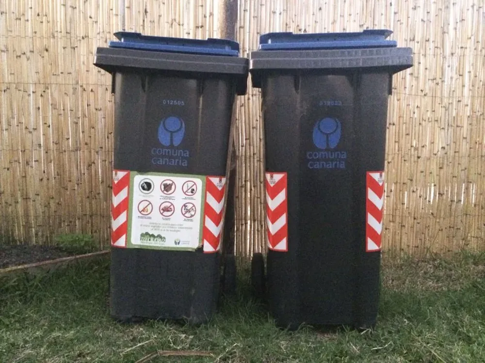Contenedores de residuos.
