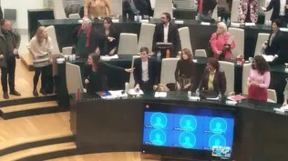 Concejales de PSOE y Más Madrid se van del Pleno