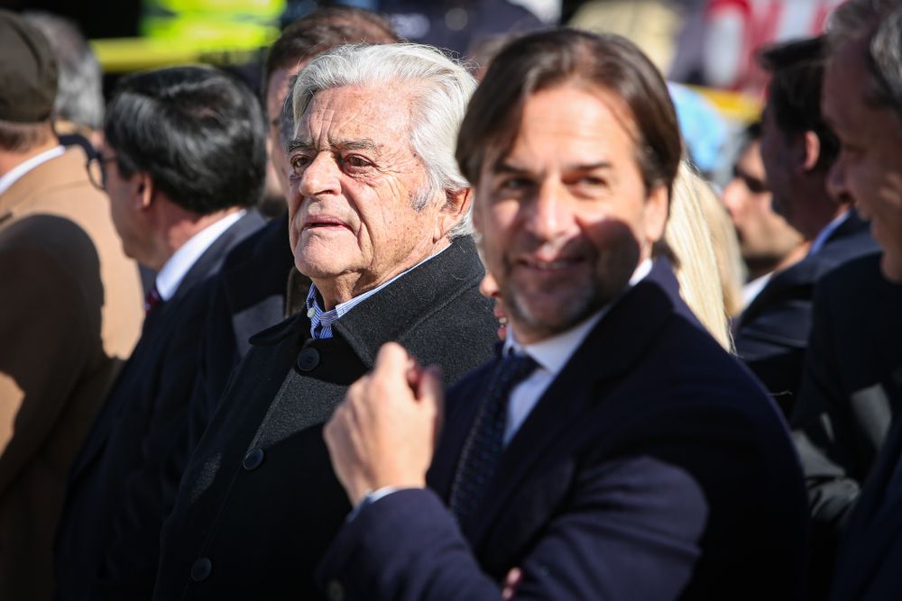 Los expresidentes Luis Lacalle Herrera y Luis Lacalle Pou