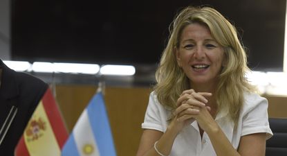 La vicepresidenta del Gobierno español, Yolanda Díaz
