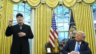 Donald Trump y Elon Musk en la Oficina Oval.&nbsp;