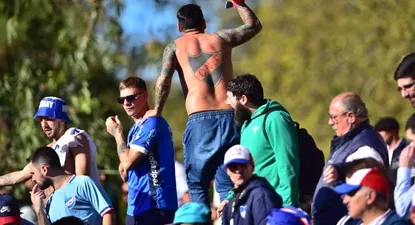 Los hinchas de Nacional en el Saroldi: el fanatismo tatuado en la piel