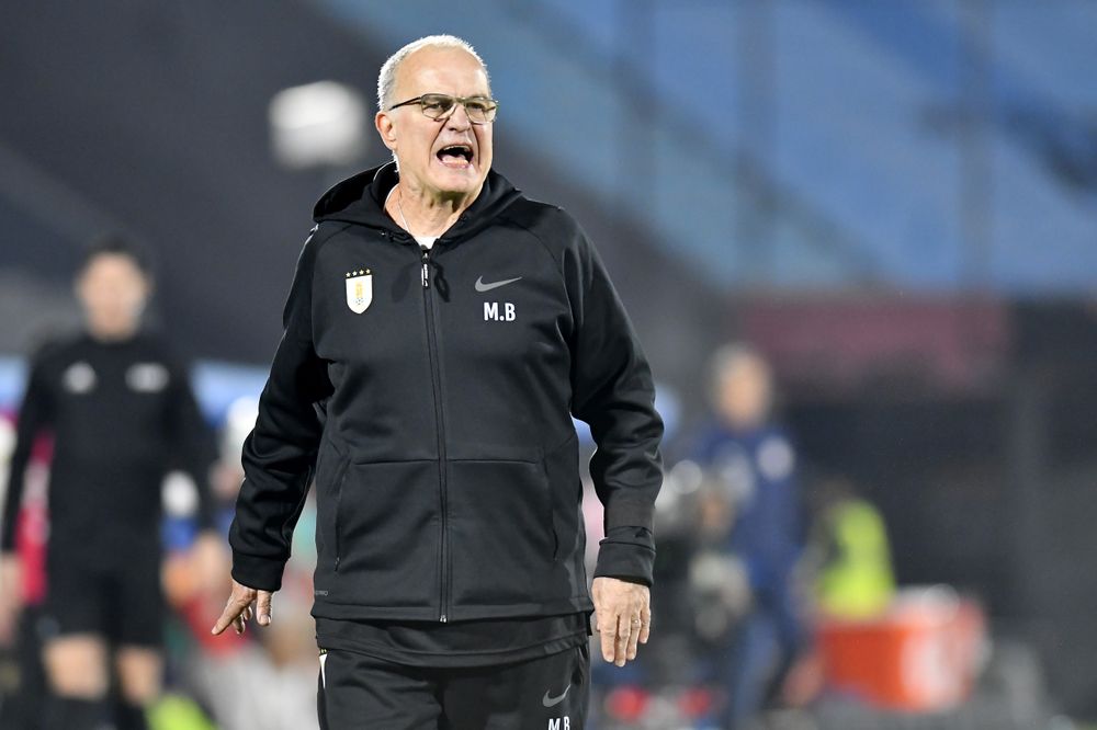 Marcelo Bielsa, técnico de la selección de Uruguay