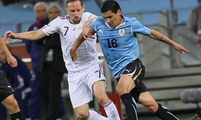 Contra Frack Ribery en Sudáfrica 2010
