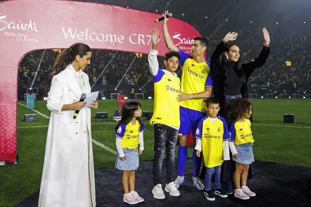 Cristiano y su familia en Al Nassr