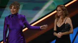 La actriz Dolores Fonzi, en los premios Goya.