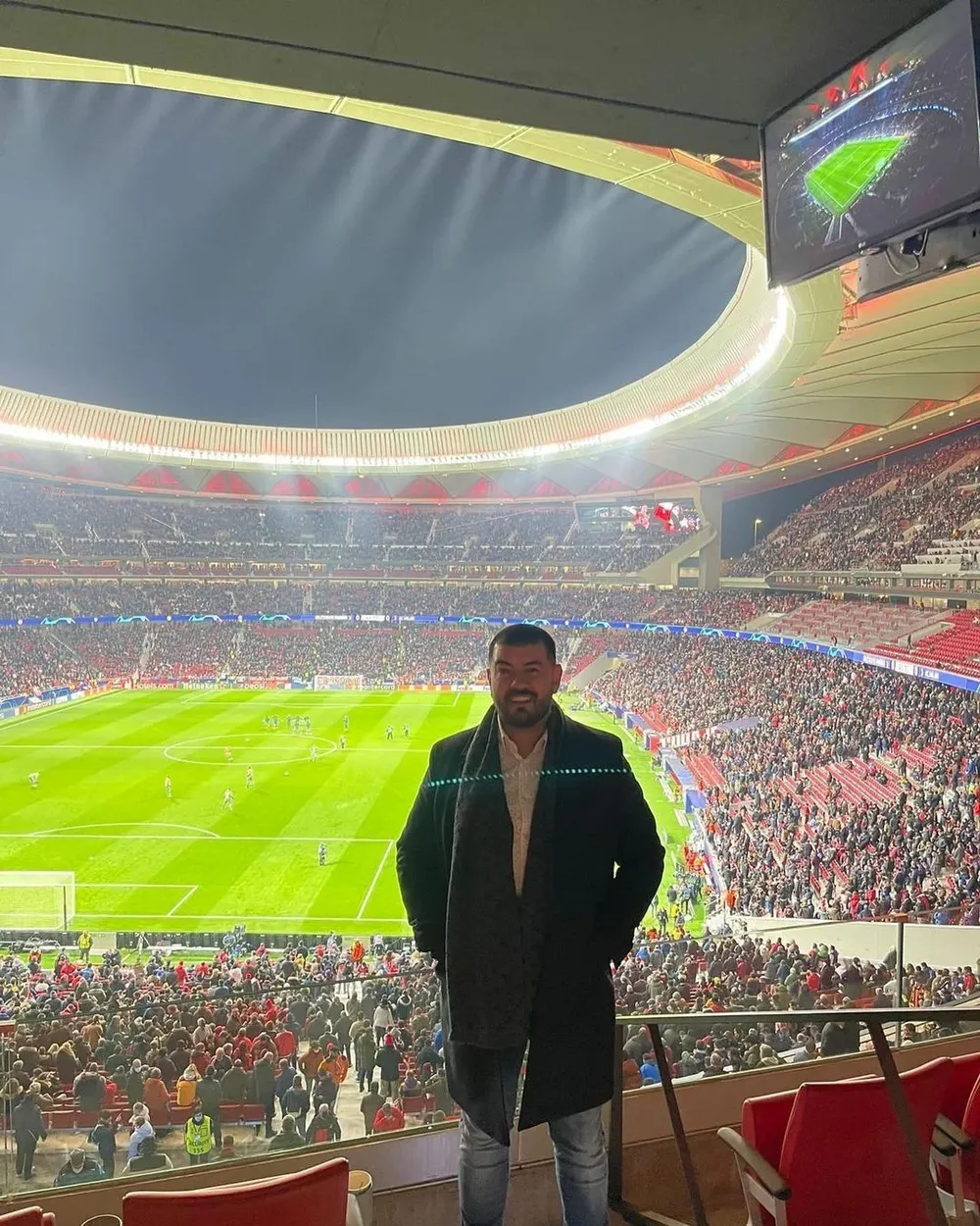 Edgardo Lasalvia en el Metropolitano de Madrid