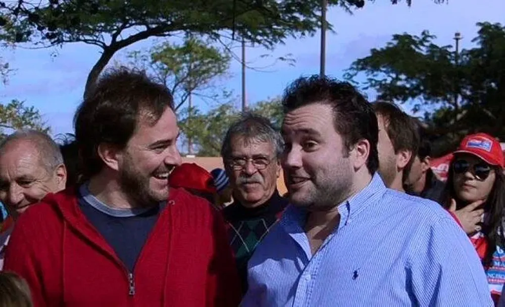 Germán Cardoso junto a Francisco Sanabria, en la campaña de 2014