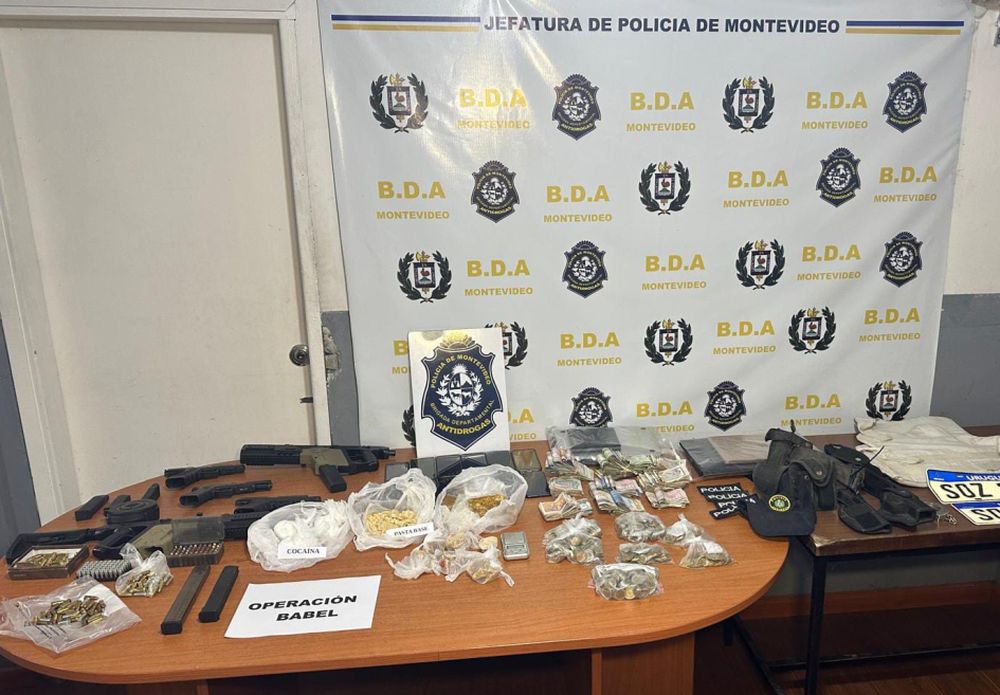 Policía de Montevideo desarticuló un clan narcotraficante