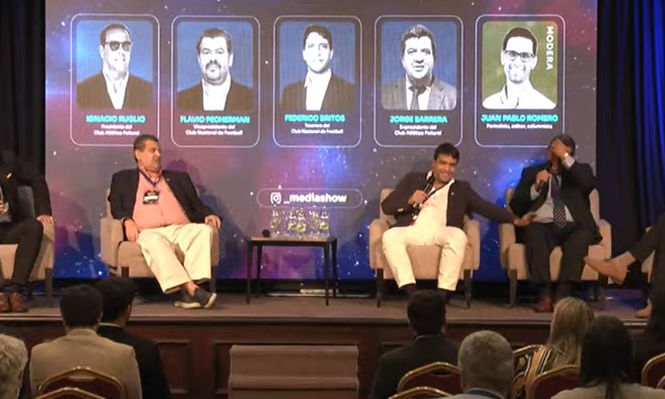 Ignacio Ruglio, Flavio Perchman, Federico Britos, Jorge Barrera y Juan Pablo Romero en el Media Show 2026