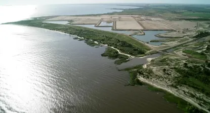 Proyecciones 3D de la nueva planta de celulosa, Montes del Plata, que se instalará en Punta Pereira