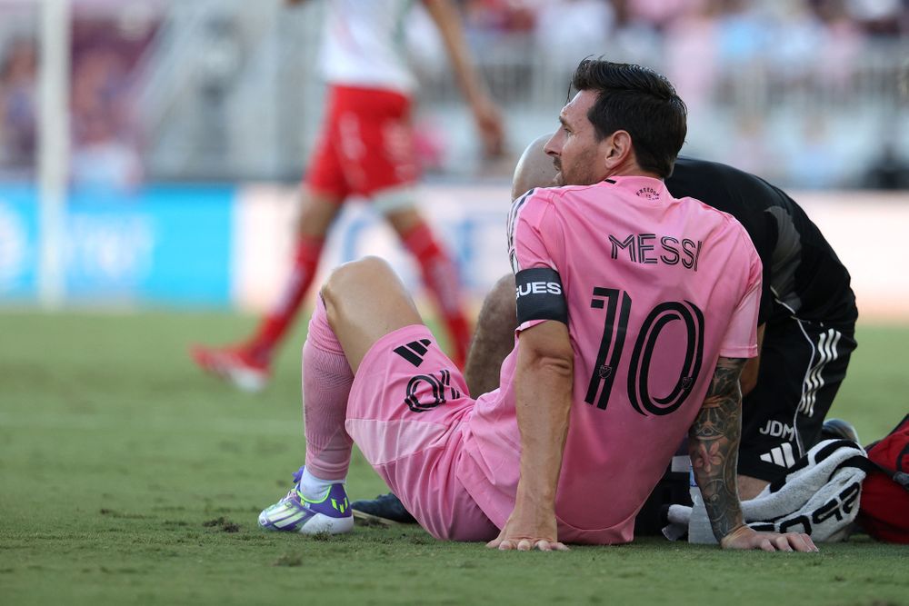La lesión de Lionel Messi con Inter Miami contra Necaxa en la League Cup 