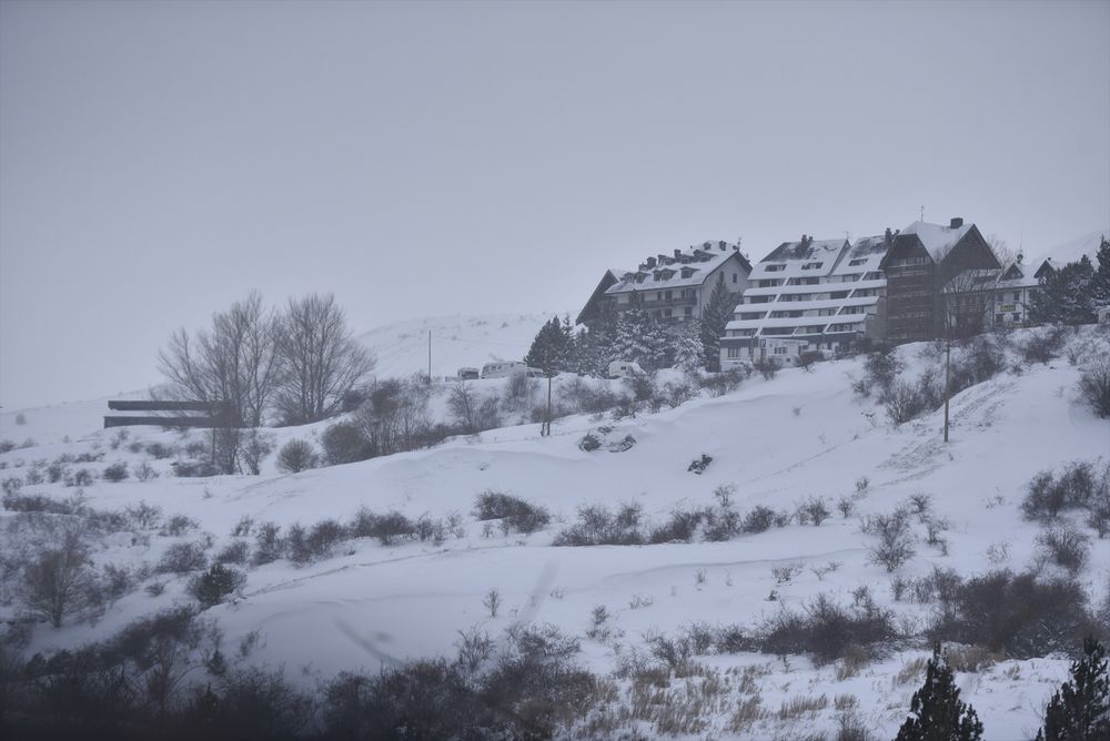 Formigal tras la llegada de un temporal que traslada una masa de aire ártico a la Península Ibérica, a 9 de diciembre de 2024,&nbsp;