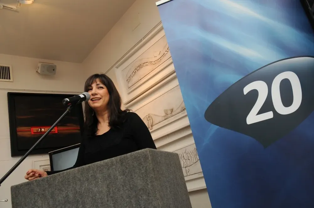 Blanca Rodríguez presentando el festejo