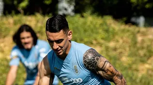 José Luis Rodríguez entrenando en la seleccióin