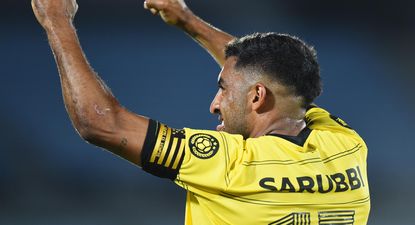 Maximiliano Olivera celebra su gol contra Albion