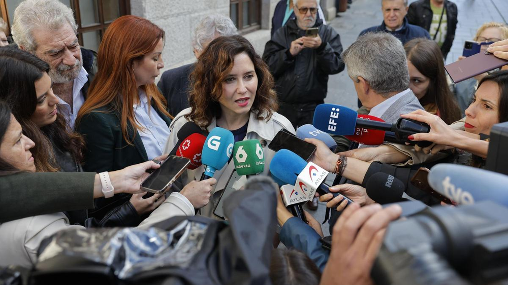 Isabel Díaz Ayuso en declaraciones sobre el caso de Íñigo Errejón.