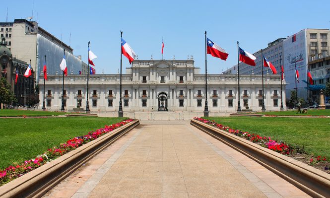 Palacio de la Moneda en Chile.
