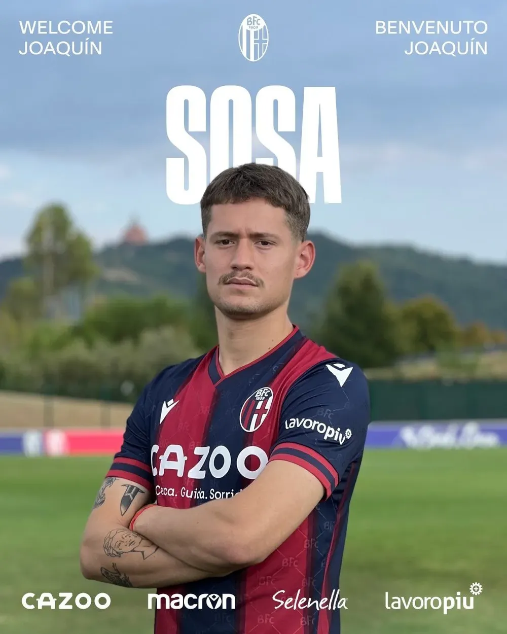 Joaquín Sosa firmó con Bologna