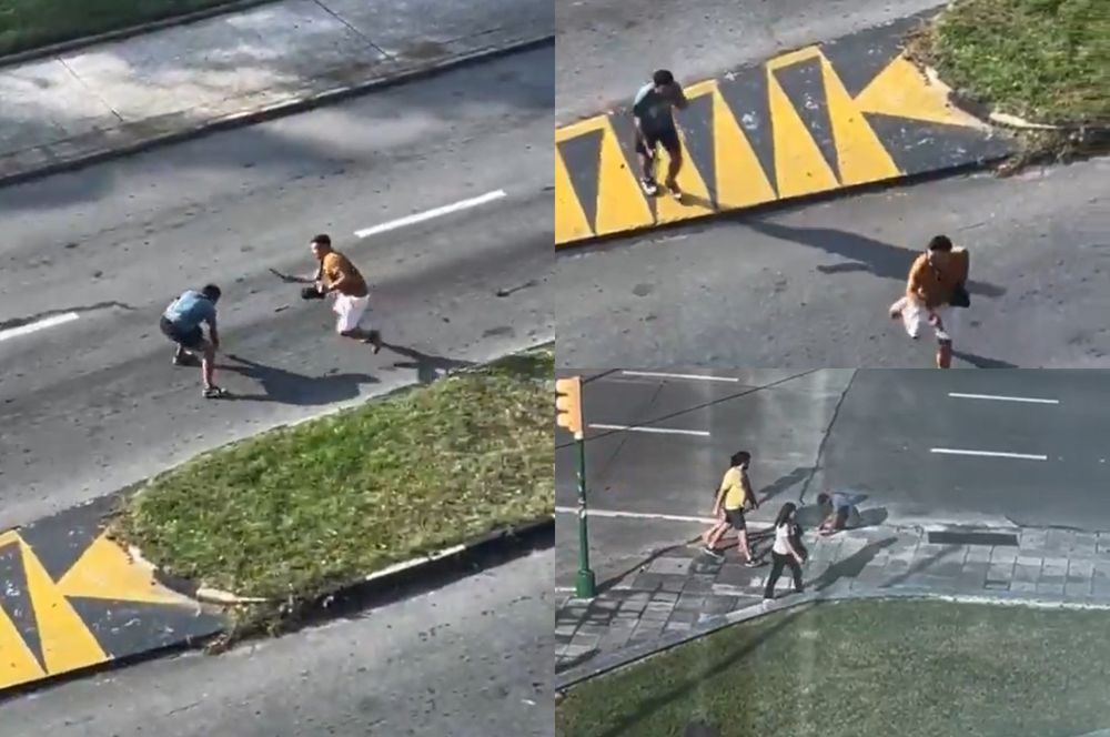 Pelea con cuchillos en Tres Cruces